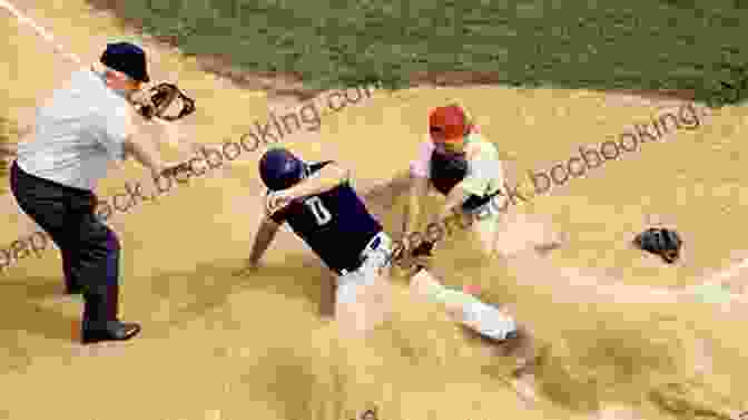 A Baseball Player Slides Into Second Base, Dust Flying Behind Him Baseball By Masaoka Shiki Shelley Marshall