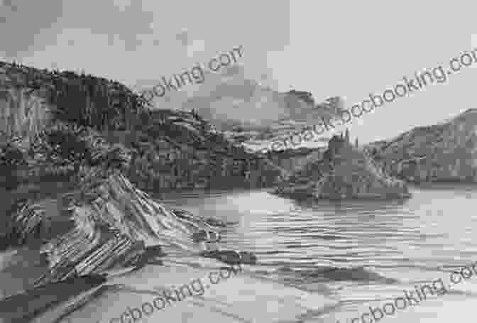A Breathtaking Graphite Landscape Drawing Depicting Rolling Hills And A Tranquil Lake, Capturing The Serenity And Vastness Of Nature. Art Journey Portraits And Figures: The Best Of Contemporary Drawing In Graphite Pastel And Colored Pencil