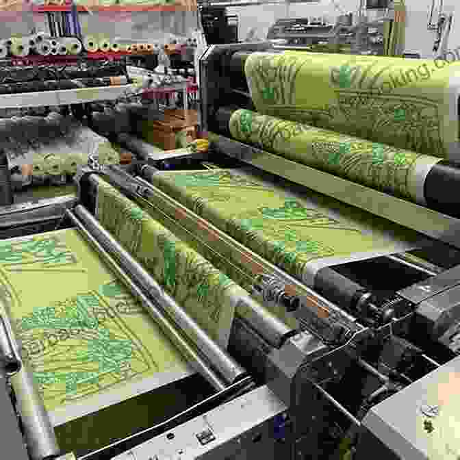 A Modern Digital Textile Printer Creating Vibrant And Detailed Patterns On Fabrics. Technology Evolution In Apparel Manufacturing