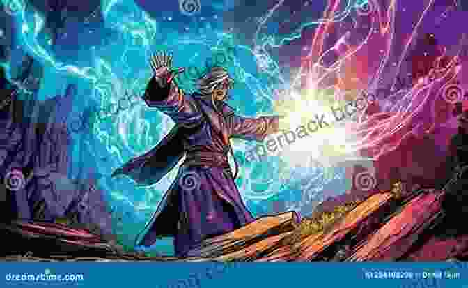 A Scene Depicting A Sorcerer Casting A Spell, Surrounded By Swirling Arcane Energy. Ice Shadow Sean McCutchen