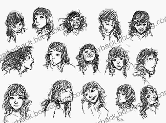 A Series Of Sketches Showcasing Various Female Facial Expressions How To Draw Villains As Princesses: Learn How To Reimagine And Draw Female Characters Step By Step Drawing Guide (How To Draw Reimagined Characters 5)