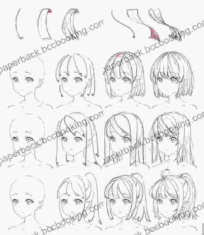 A Step By Step Guide To Drawing Anime Hair Draw 1 Girl With 20 Hairstyles: Learn How To Draw Hair For Anime And Manga Characters (Draw 1 In 20 3)