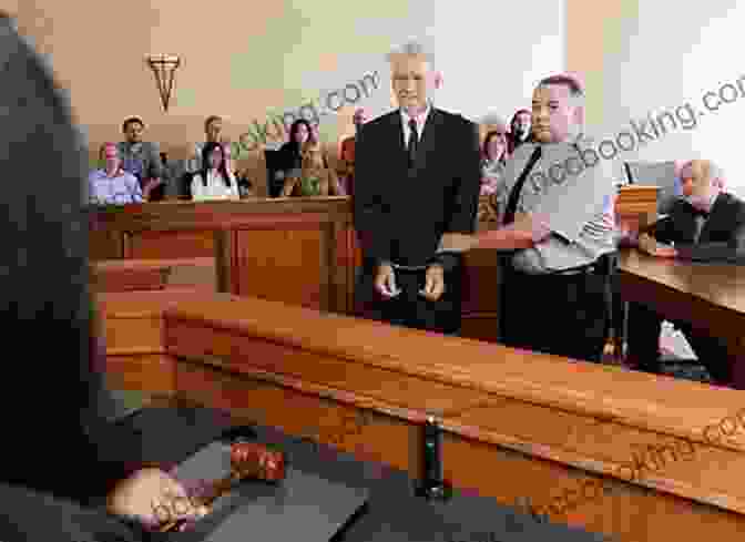 A Tense Moment In The Courtroom, With The Defendant Standing In The Foreground And The Jury Listening Intently. The Reckoning: Death And Intrigue In The Promised Land A True Detective Story