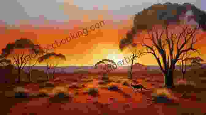 A Vibrant Sunset Casts Golden Hues Across The Vast And Rugged Australian Outback Did You Two Go On The Same Trip: Australia Unillustrated Edition (Traveling The World 2)