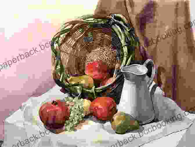 A Watercolour Painting Of A Still Life Painting With Watercolour