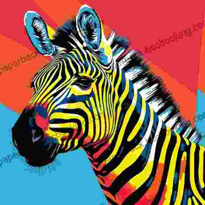 A Whimsical Depiction Of A Playful Zebra, Its Vibrant Stripes And Expressive Eyes Evoking A Sense Of Joy And Freedom. Colored Pencil Animal Kingdom