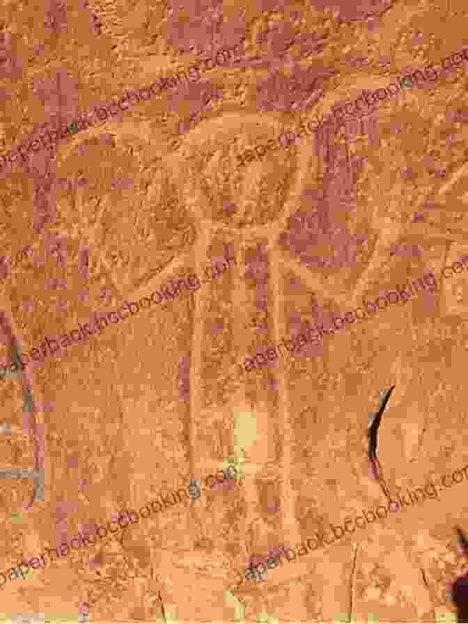 An Ancient Petroglyph Featuring An Anthropomorphic Figure Surrounded By Geometric Symbols Hidden Thunder: Rock Art Of The Upper Midwest
