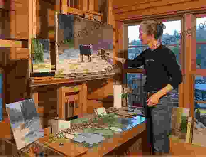 An Artist Working On An Oil Painting In Their Studio, Engaged In The Practical Application Of Classical Oil Painting Foundations Of Classical Oil Painting: How To Paint Realistic People Landscapes And Still Life