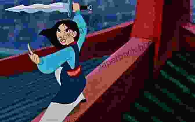 An Illustration Of Mulan Training With A Sword, Her Eyes Filled With Determination And Focus. A Place For Mulan Maria Isabel Sanchez Vegara