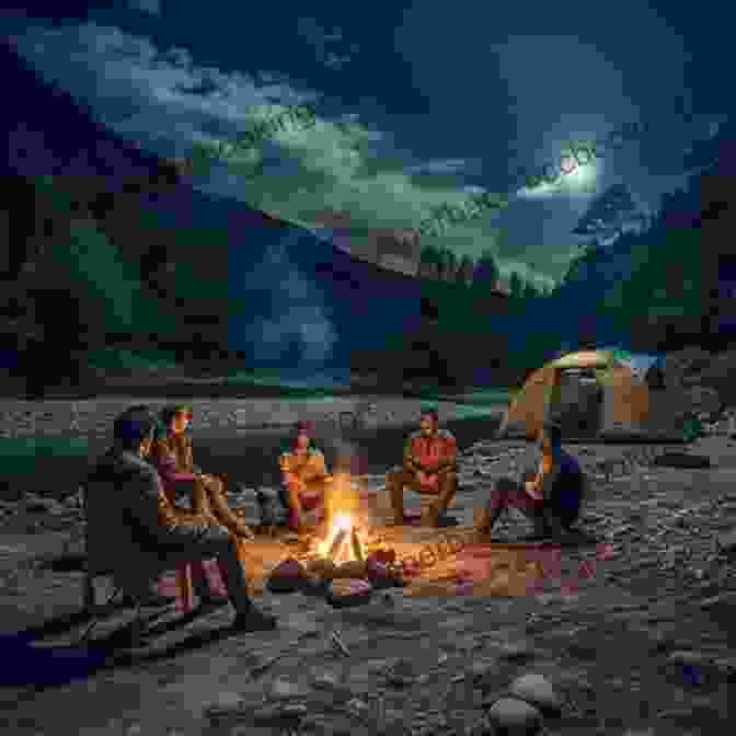 An Image Of A Group Of Friends Enjoying A Campfire, Embracing The Beauty Of Their Friendship A Year Between Friends: 3191 Miles Apart: Crafts Recipes Letters And Stories