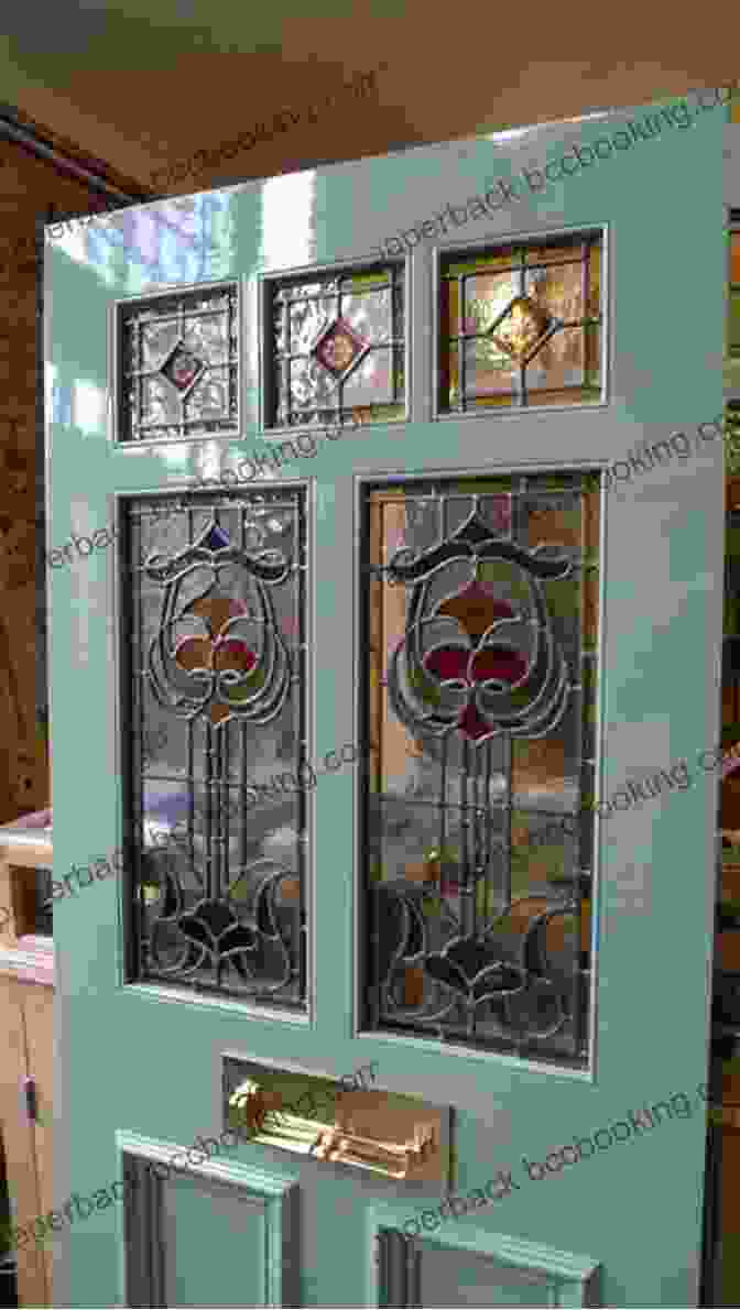 Art Nouveau Stained Glass Door In A Private Residence Masterpieces Of Art Nouveau Stained Glass Design: 91 Motifs In Full Color (Dover Pictorial Archive)