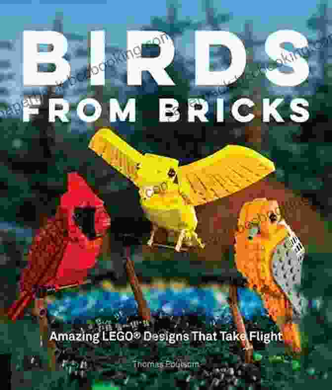 Birds From Bricks Book Cover Featuring A Vibrant Composition Of LEGO Birds Birds From Bricks Thomas Poulsom
