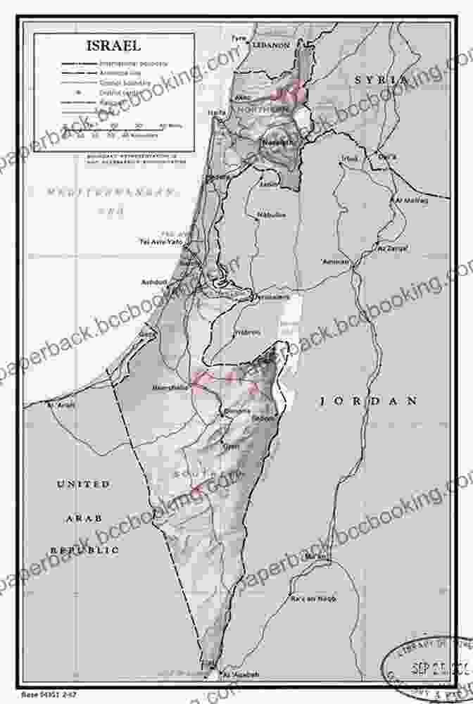 Cover Of The Book 'Israel Journal June 1967', Showing A Map Of Israel And The Surrounding Region With A Red Star Marking The Location Of Jerusalem. Israel Journal: June 1967