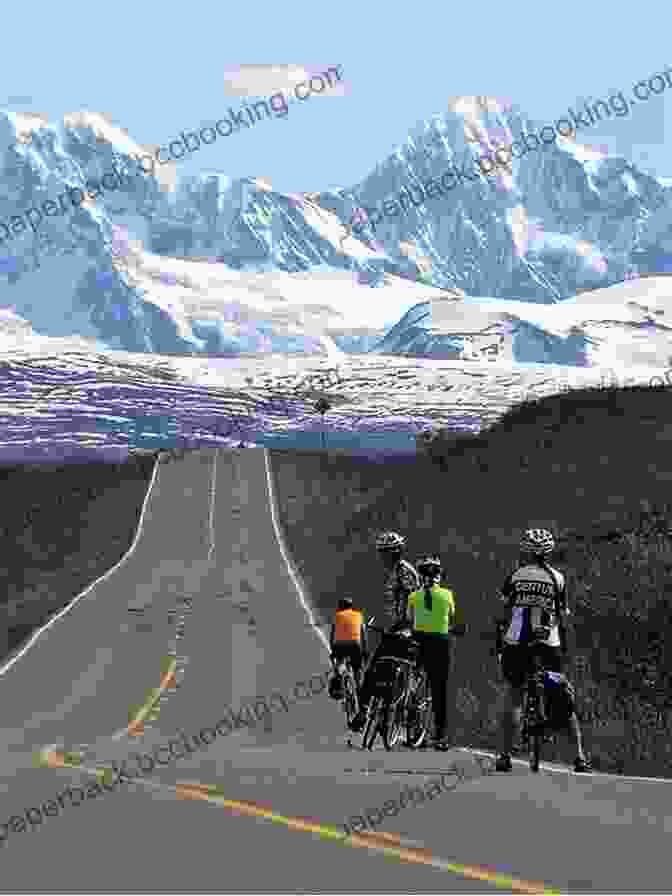 Cyclist Crossing A Roaring Alaskan River Dalton Highway By Bicycle: Road To The Arctic Ocean Japanese Edition (THURSDAYBOMBER)