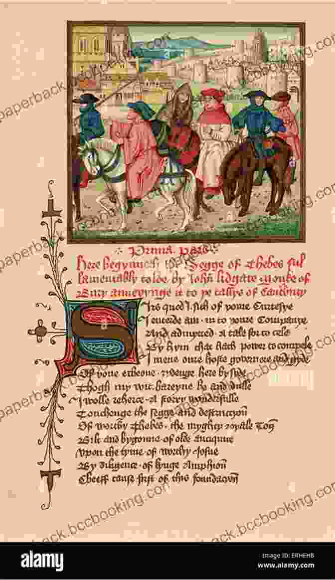 Illuminated Manuscript Depicting A Group Of Pilgrims On Their Journey To Canterbury Cathedral Mount Sinai: A History Of Travellers And Pilgrims (Armchair Traveller S History)