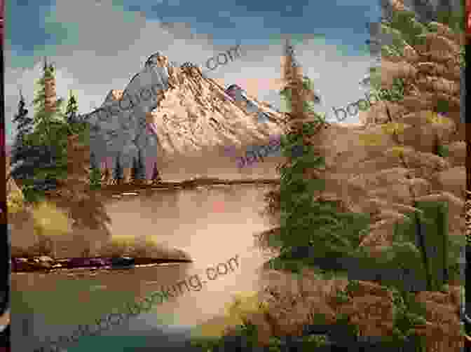 Image Of A Landscape Painting With Mountains And A Lake ARTS OF ACRYLIC PAINTING : A Beginners Manual