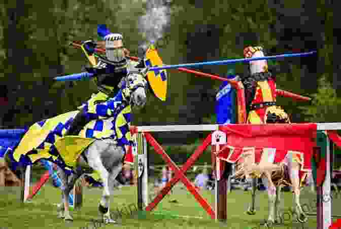 Image Of A Medieval Tournament With Knights Jousting On Horseback Medieval Costume Armour And Weapons (Dover Fashion And Costumes)