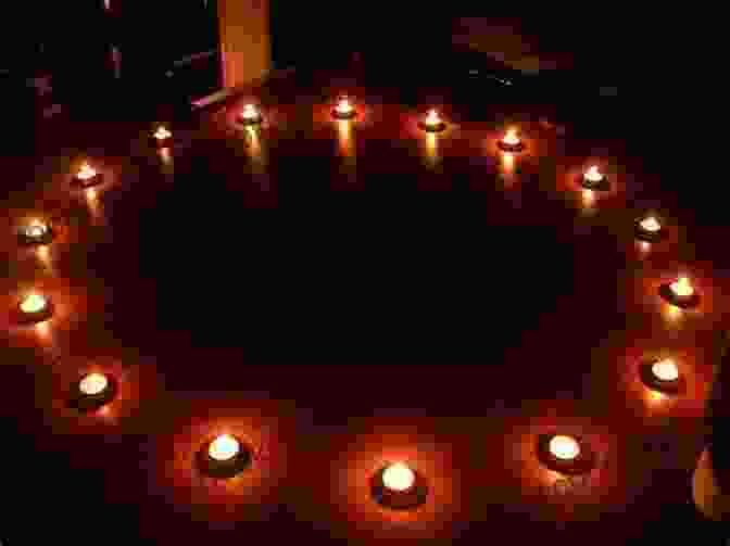 Image Of A Ritual Circle With Candles And Symbols Experimental Satanism: Evoking Dark And Forgotten Realities