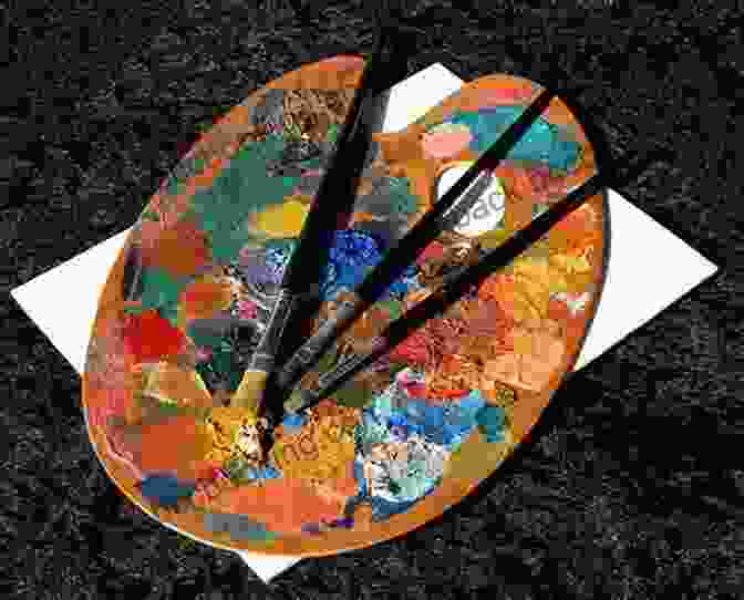 Image Of An Artist Using A Paintbrush To Mix Colors On A Palette Color With A Twist: Understanding The Science Of Color For Artists