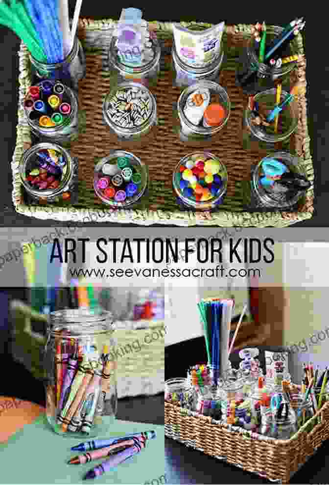 Kids Creating Artwork At A Craft Station During A Birthday Party THE DIY AMAZING LOW COST CHILD S BIRTHDAY PARTY : Olde MacDonald Farm Birthday Party Games Decorations Checklists Set Up Lists Birthday Presents (Parties 4)