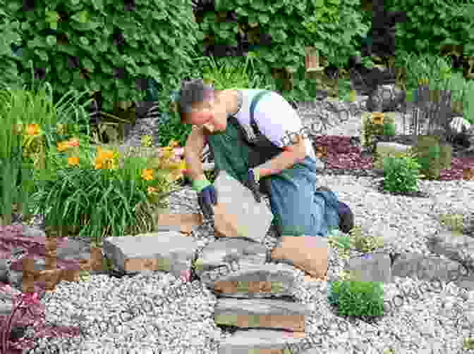 Landscaper Working On A Beautiful Outdoor Space How To Become A Landscape Professional