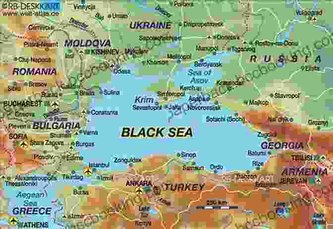 Map Of The Black Sea Region Troubled Water: A Journey Around The Black Sea (Armchair Traveller)