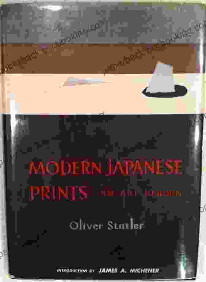Modern Japanese Print From Statler's Collection Depicting A Tranquil Landscape With A Mountain And Lake Modern Japanese Prints Statler