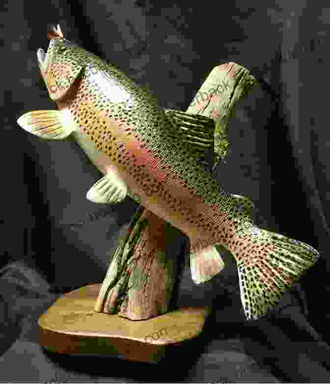 Realistic Rainbow Trout Carving Realistic Fish Carving: Rainbow Trout