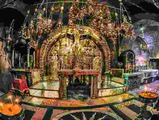 The Interior Of The Church Of The Holy Sepulchre With The Russian Pilgrims To Jerusalem