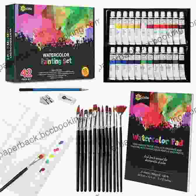 Watercolor Painting Kit With Brushes, Paints, And Paper Watercolor Painting Ideas: Simple Painting Projects For The Soul: How To Watercolor Paint