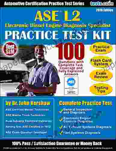 ASE L2 Practice Test Kit Automotive Certification Practice Test Series: 100 Questions With Fully Explained Answers Flash Card Study System Test Review